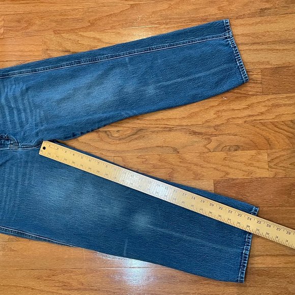 Lucky Brand Authentic Straight Crop Blue Jeans Size 10/30 Pockets - Picture 12 of 14